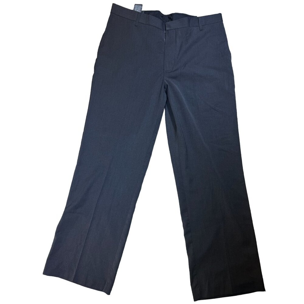 Covington Mens Essential Pants Size 36x29 Black Polyester Rayon Wool Blend